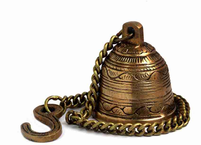 Brass Handcrafted Temple with Bell Idol (POOJA MANDIR)- 21