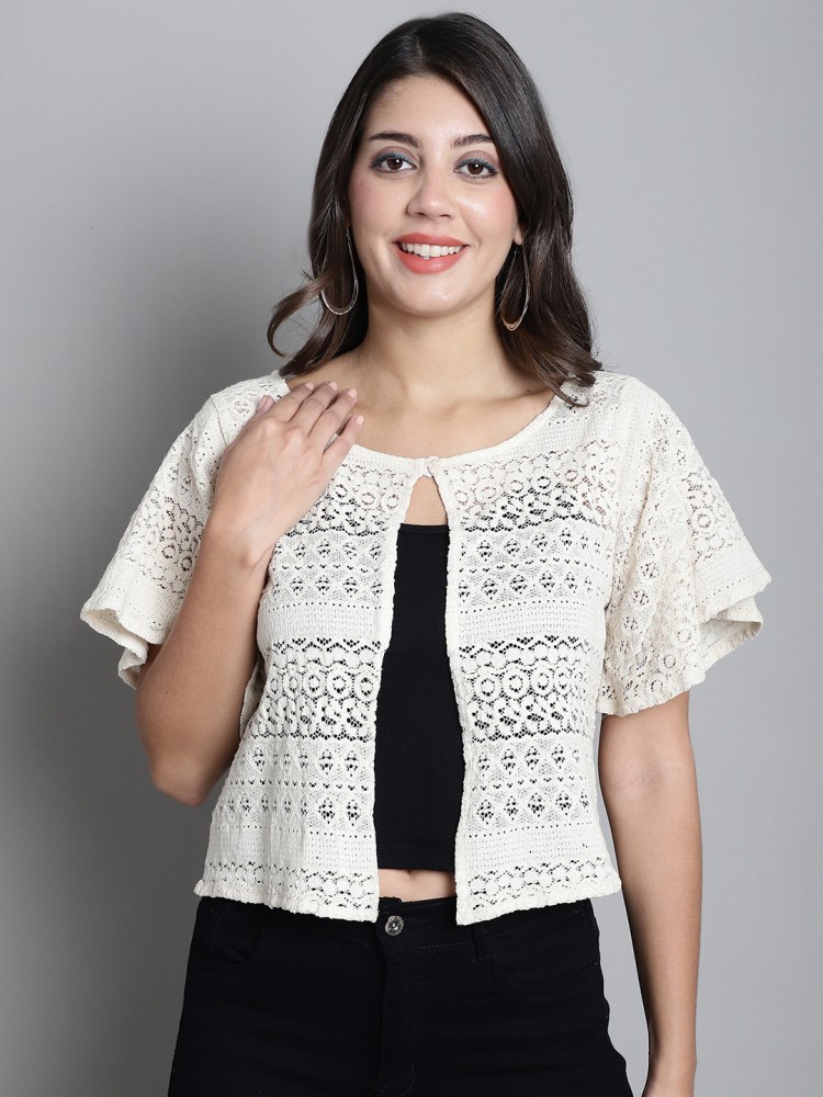 Buy White Shrugs & Jackets for Women by PEPTRENDS Online