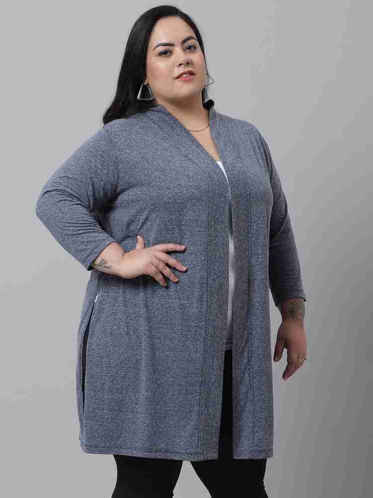 Grey shrug plus size clearance