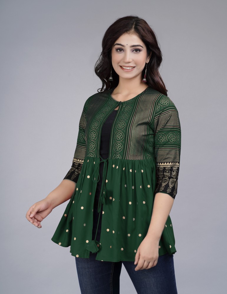 Flipkart kurti with shrug hotsell