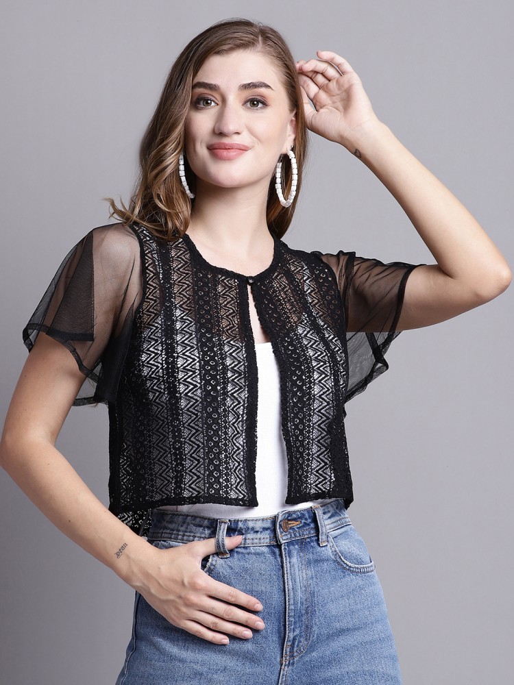 Half shrug outlet black