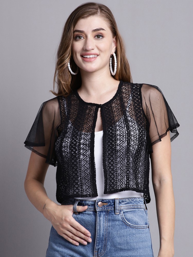 Half hotsell shrug black