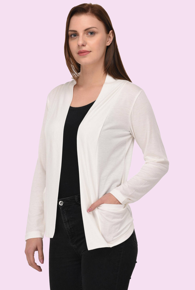 Ladies white shrug shop