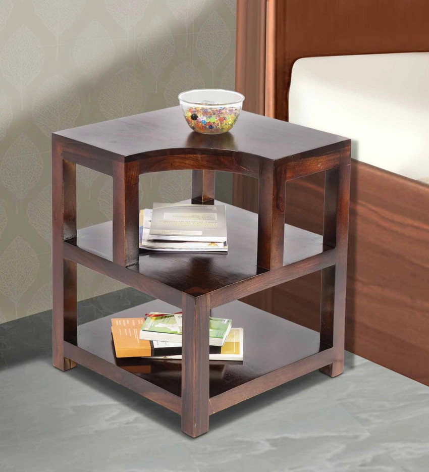 Ikiriya CBSW0155 3 0 Solid Wood Corner Table Price in India Buy