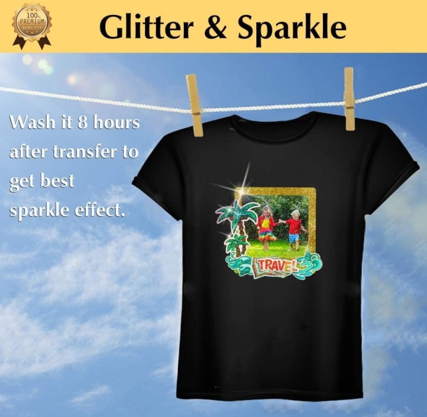 asume TransOurDream Glitter Iron on Heat Transfer Paper for T