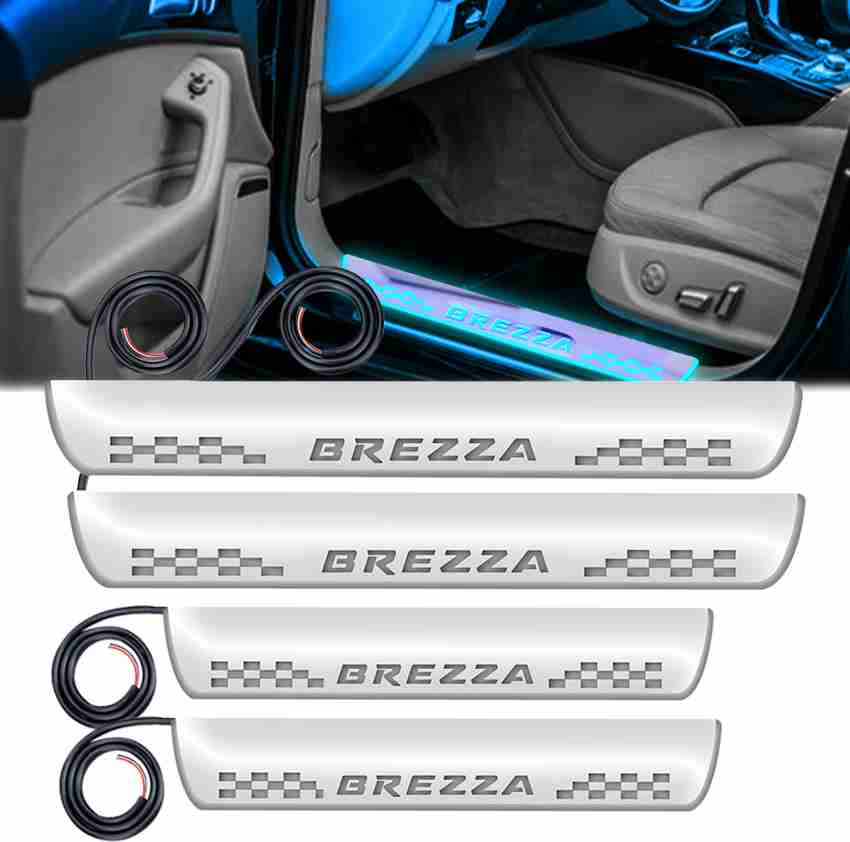 Illuminated door sill guard brezza sale