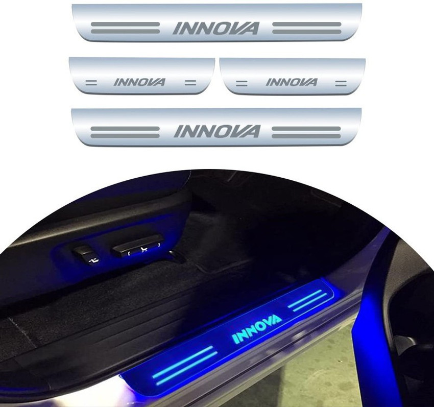 letshapeit Door Led Acrylic Foot Step Sill Plate with Toyota