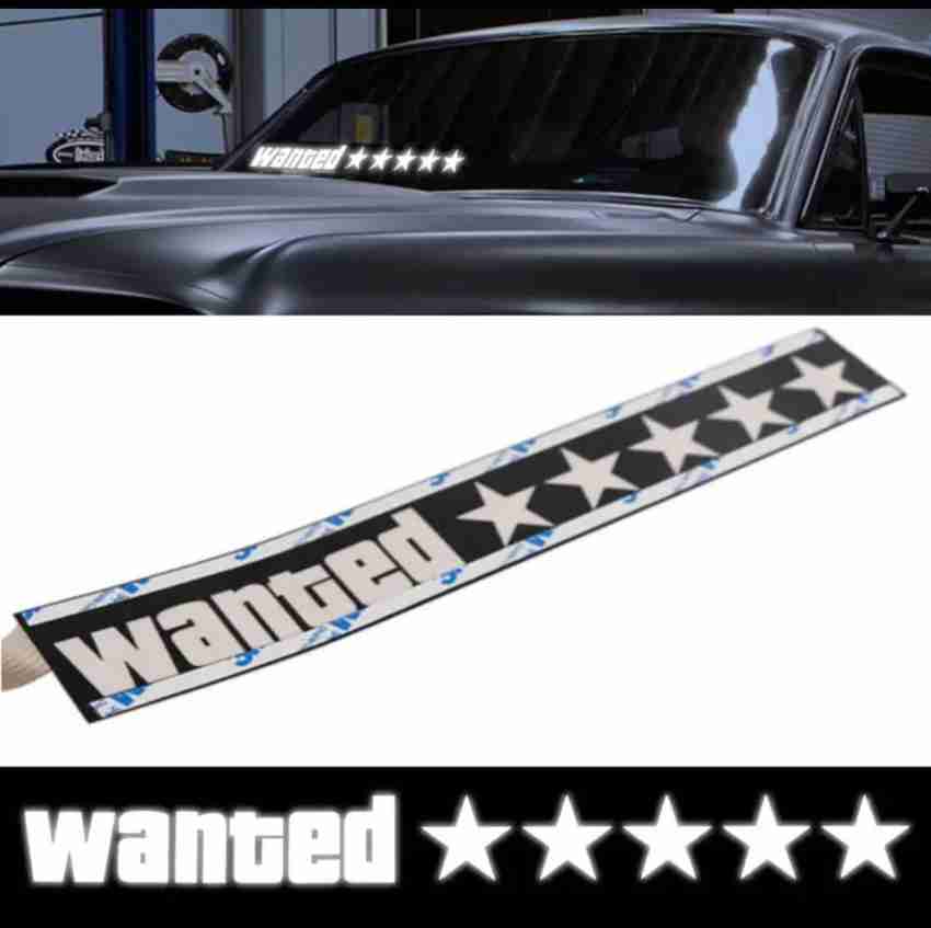 White GTA Wanted 5 Stars LED Car Window Electric Decal at Rs 425