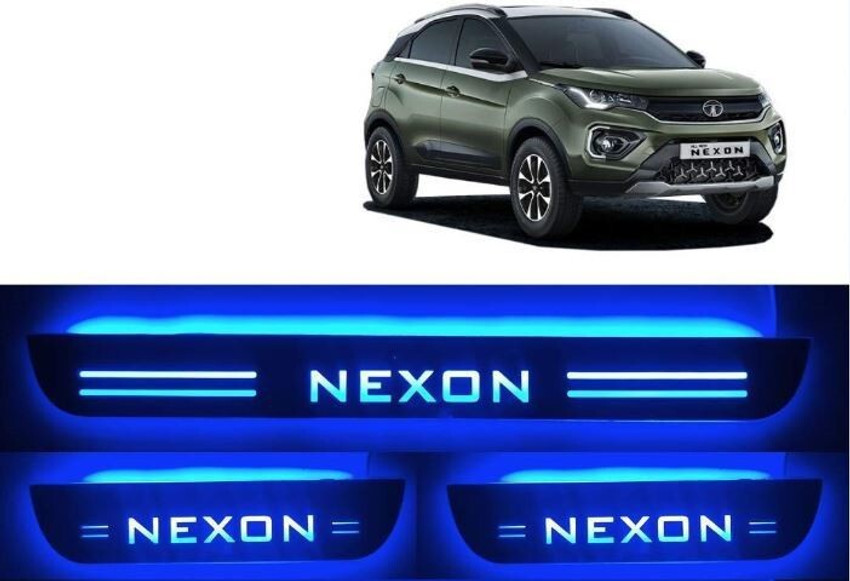 Goodzup led scuff plate of tata nexon Door Sill Plate Price in India Buy Goodzup led scuff plate of tata nexon Door Sill Plate online at Flipkart