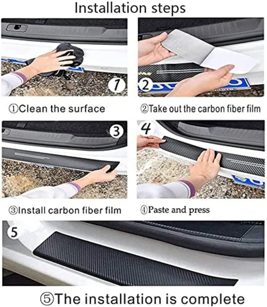 SINGARO Car Door Sill Protector, Trunk Door Bumper Universal Anti Scratch  Waterproof Rubber Strip, Car Exterior Accessories, Transparent (2.7 in x 33