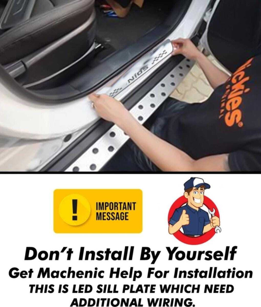 Car door sill hot sale scuff plates