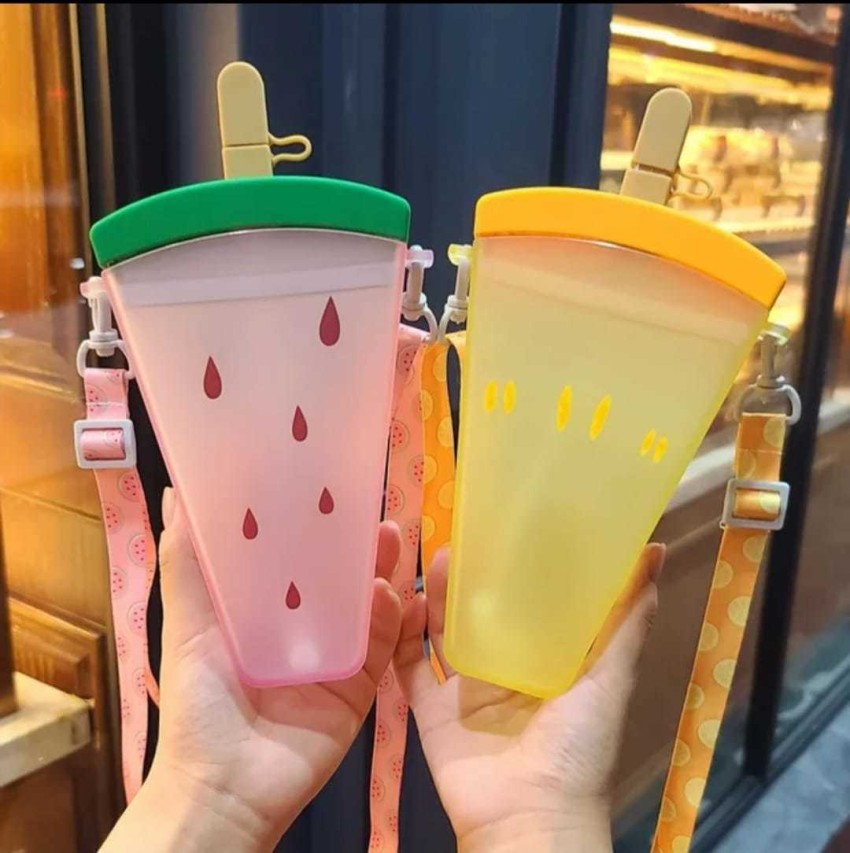 1pc Ice Cream Shaped Straw Tumbler