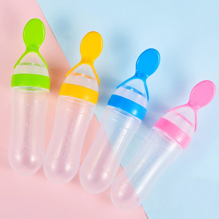 Baby Spoon Bottle Feeder Dropper Silicone Spoons for Feeding