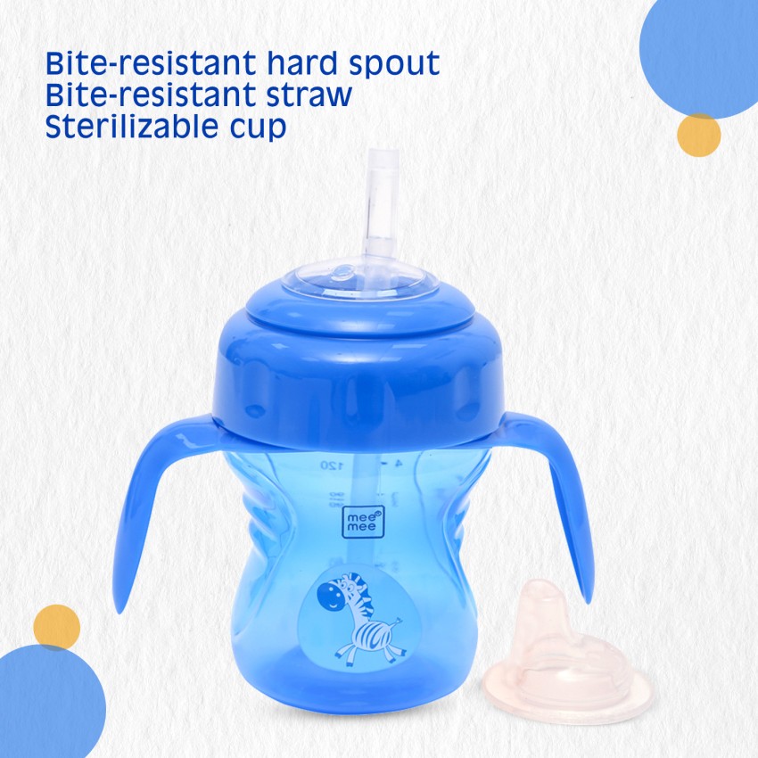 Interchangeable Sipper/Sippy Cup with Silicone Spout &Straw (150ml) For 6m+  Baby