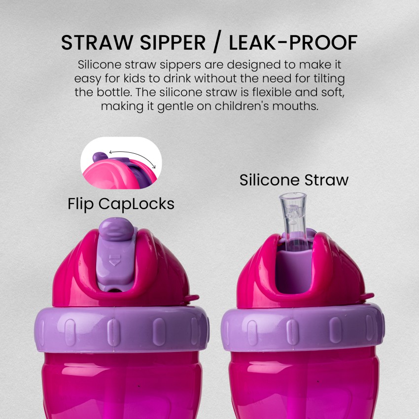 No-Spill Sport Sipper with Leakproof Straw