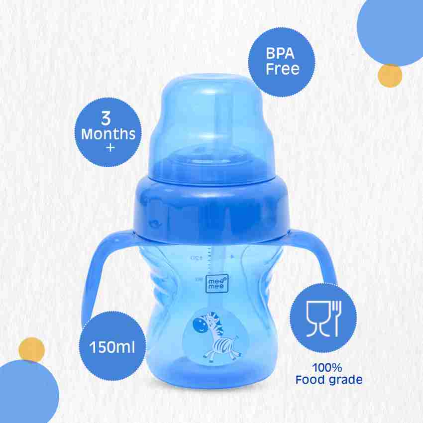 Interchangeable Sipper/Sippy Cup with Silicone Spout &Straw (150ml) For 6m+  Baby