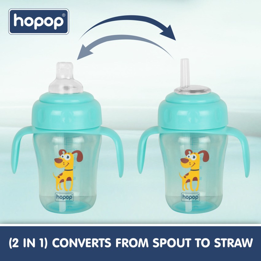 Interchangeable Sipper/Sippy Cup with Silicone Spout &Straw (150ml) For 6m+  Baby