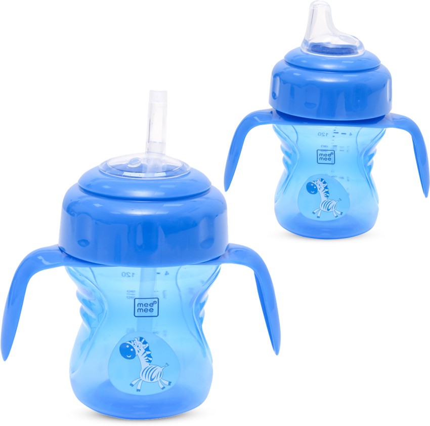Interchangeable Sipper/Sippy Cup with Silicone Spout &Straw (150ml) For 6m+  Baby