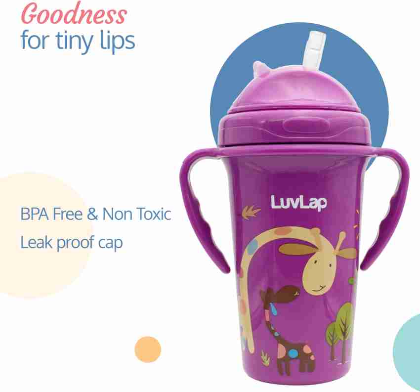 Sippy Cup with Silicone Straw Is Anti-Spill (300ml)-Pack of 1,For 18 m+