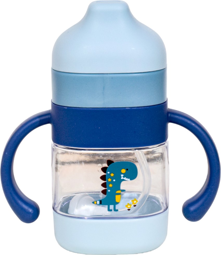 250ml Portable Baby Feeding Cups with Straw Water Bottle Dolphin