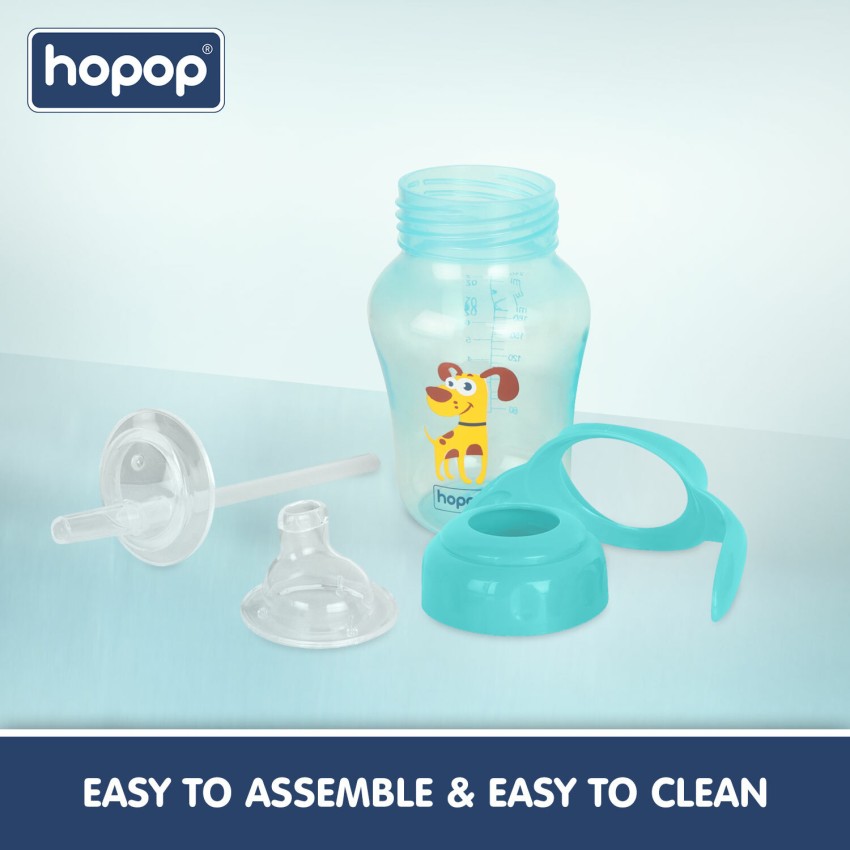 Interchangeable Sipper/Sippy Cup with Silicone Spout &Straw (150ml) For 6m+  Baby