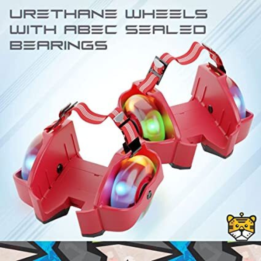 TYGATEC Roller Skating Gliders with led Wheel Flashing Wheels 