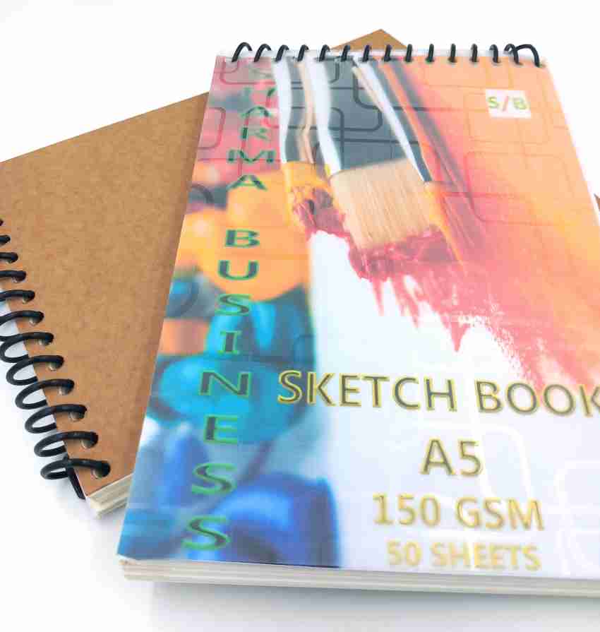 KRASHTIC Sprial Bound A5 Sketch Book Set 1, 150 GSM Drawing Book For Kids  Aritst 80 Pages Sketch Pad Price in India - Buy KRASHTIC Sprial Bound A5 Sketch  Book Set 1