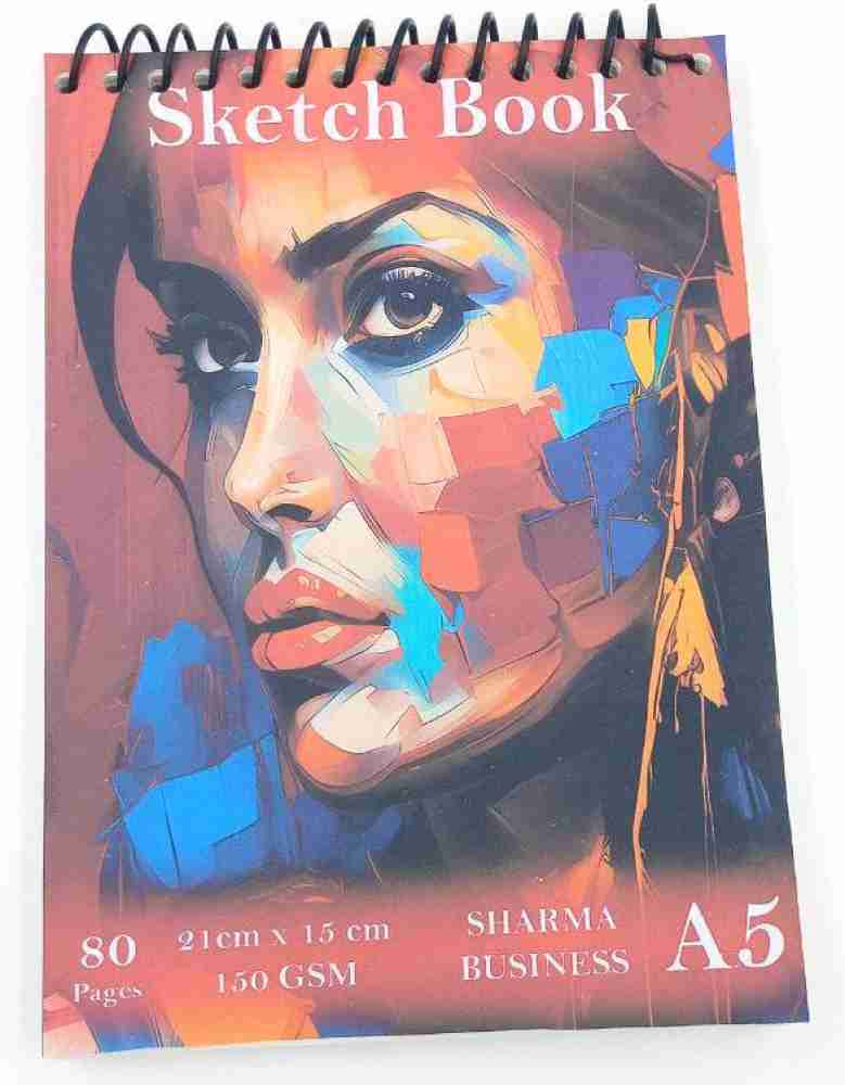 SHARMA BUSINESS Water Color Sketch book A5 For Drawing Painting