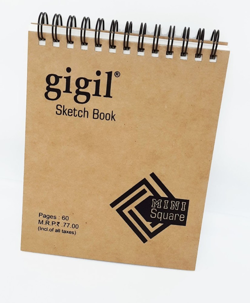 Gigil Mini Sketch Book / 140 Gsm Pocket Sketch BooK ( Size-14.5x 12 cm )  Pack of Two Sketch Pad Price in India - Buy Gigil Mini Sketch Book / 140 Gsm
