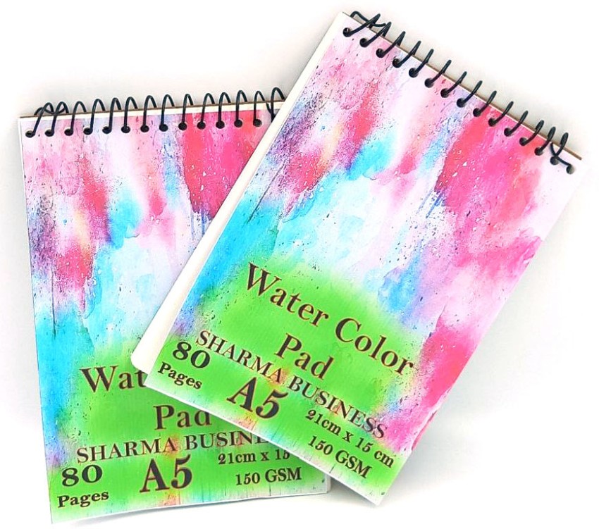 SHARMA BUSINESS Water Color Sketch book A5 For Drawing Painting