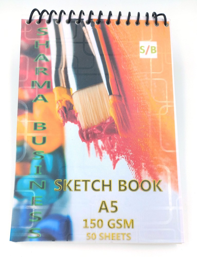 Askprints A5 Sketch book 50 Sheets Set of 2 - 5.8 x 8.3 Inch