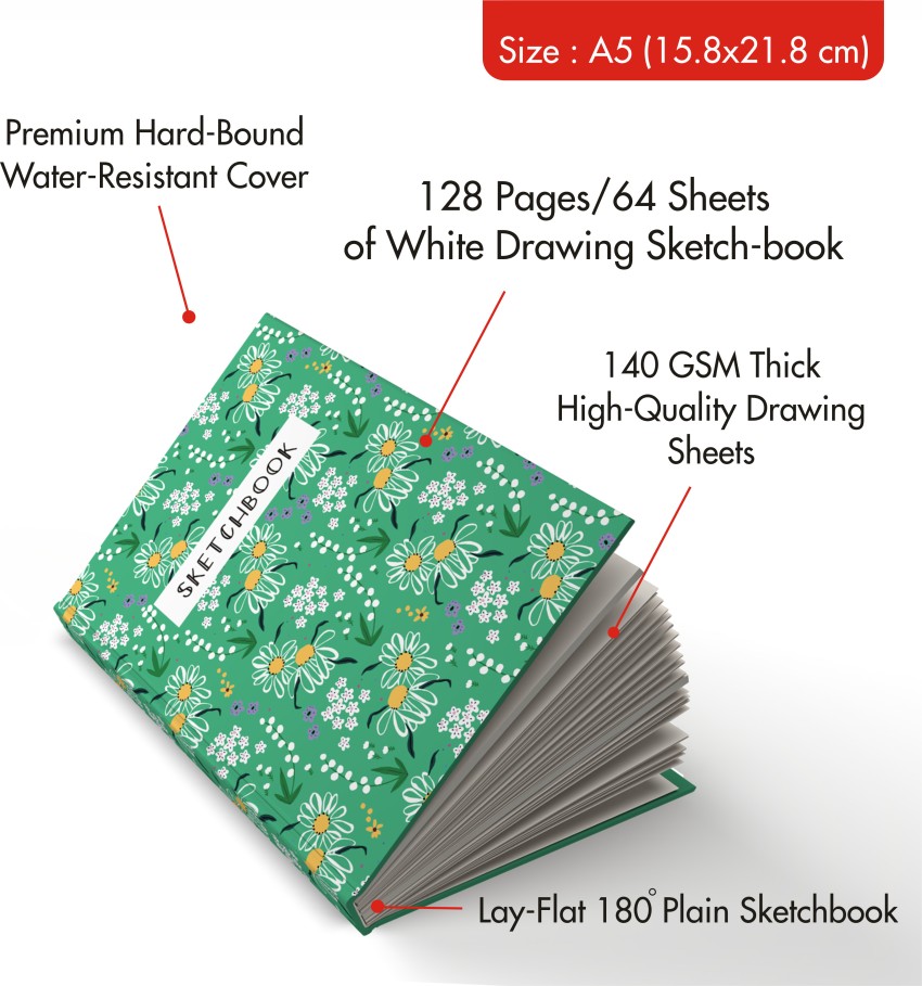 Zaslan A5 sketchbook Sketch Pad Price in India - Buy Zaslan A5 sketchbook  Sketch Pad online at