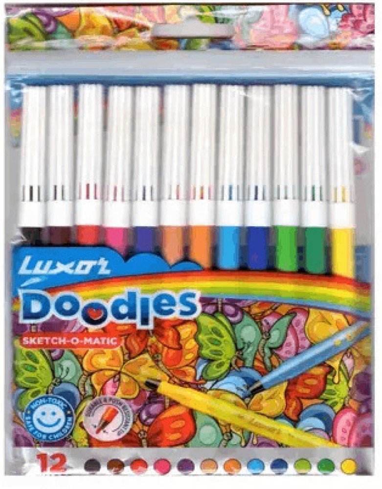 LUXOR Doodles Sketch-O-Matic Nib Sketch Pens