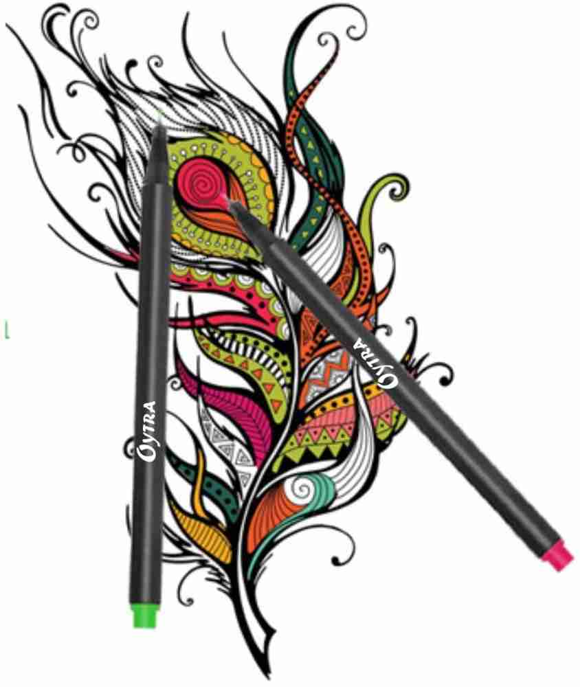 Fine art colouring pens clearance