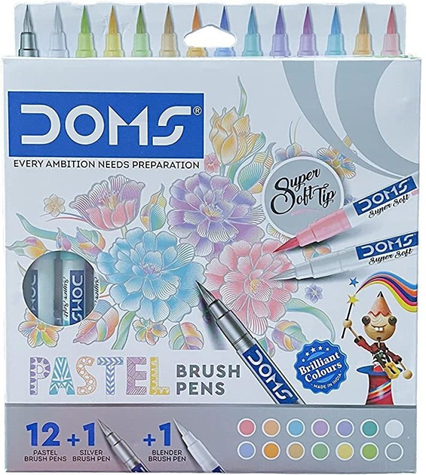 50 Pastel Colors Brush Markers Pens for Adult India