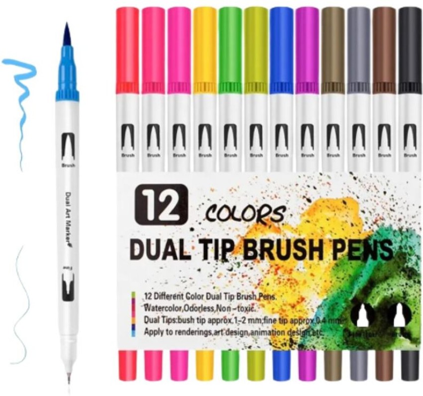 Ohuhu 48 Colors Fineliner Pens,0.4mm Colored Fine Line Marker Marking Pen  for Journal Book Sketch Drawing Fine Liner Coloring Book, Back to School  Art Supplies 