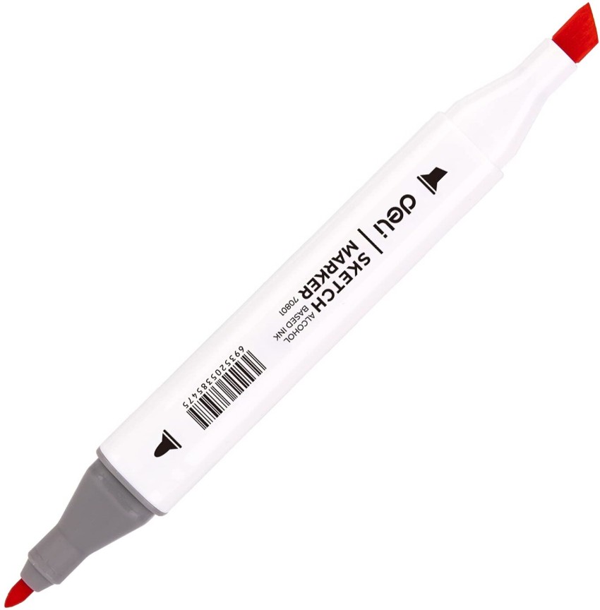 PEACORA Alcohol Marker Pen Set Fine::Broad Nib Sketch Pens -  Alcohol Based Twin Marker