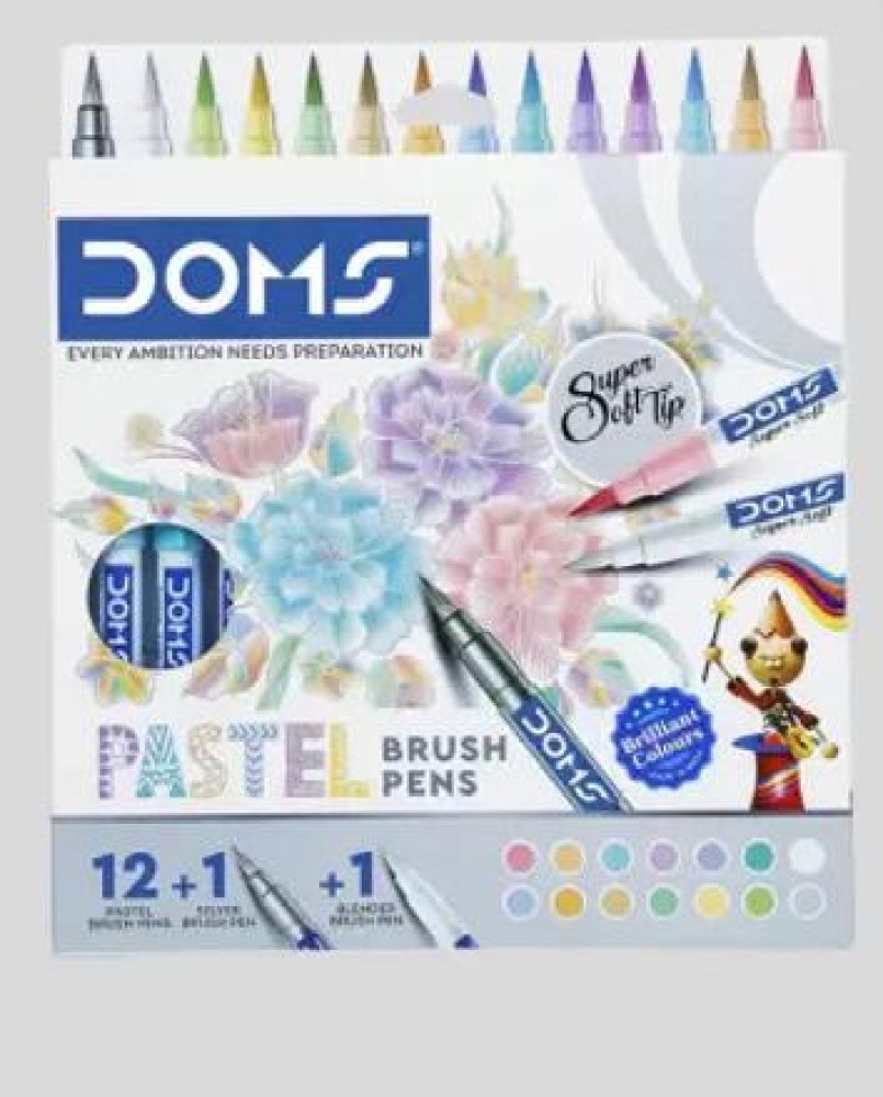 SHYAM DOMS Brush Pens 26 Shades (including golden+