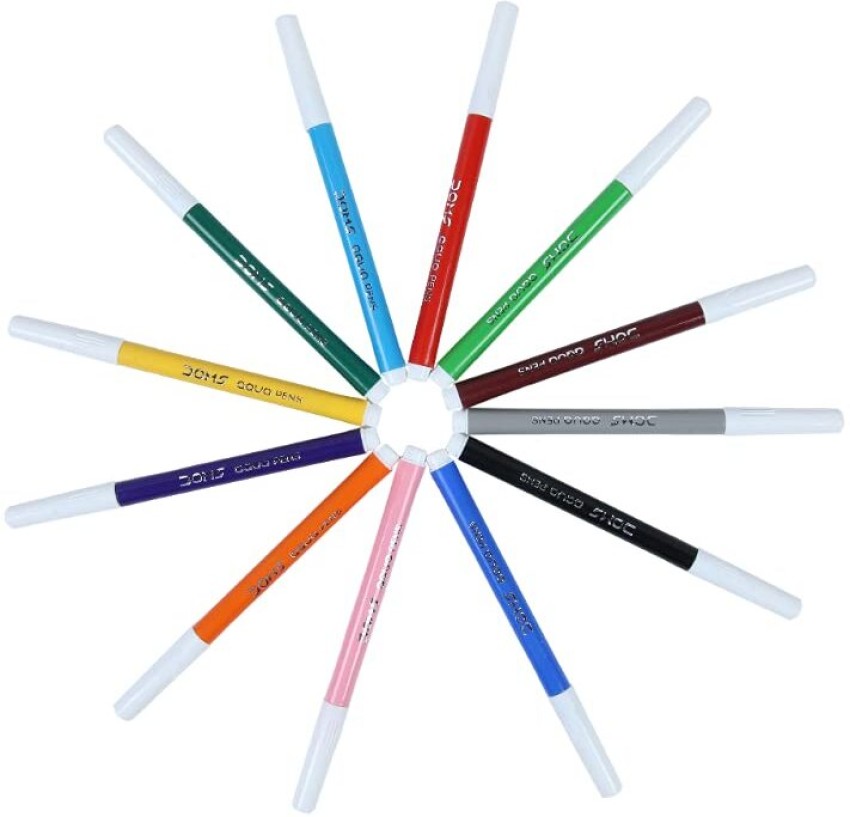 DOMS Aqua (12,24) Colour Sketch Pens – TheKalamStore