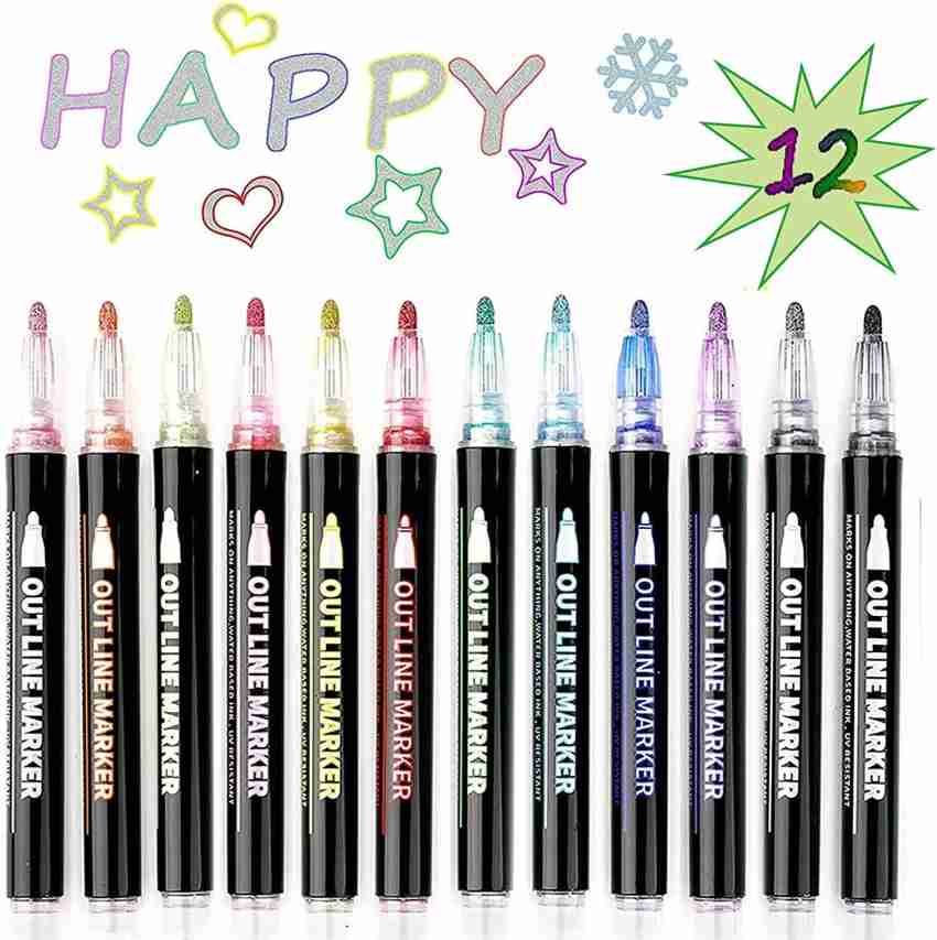 12pcs Unicorn Colored Fine Liner Pens, Water-based Drawing Pens For  Sketching, Doodling, Outlining, Bullet Journaling, Artistic Creation