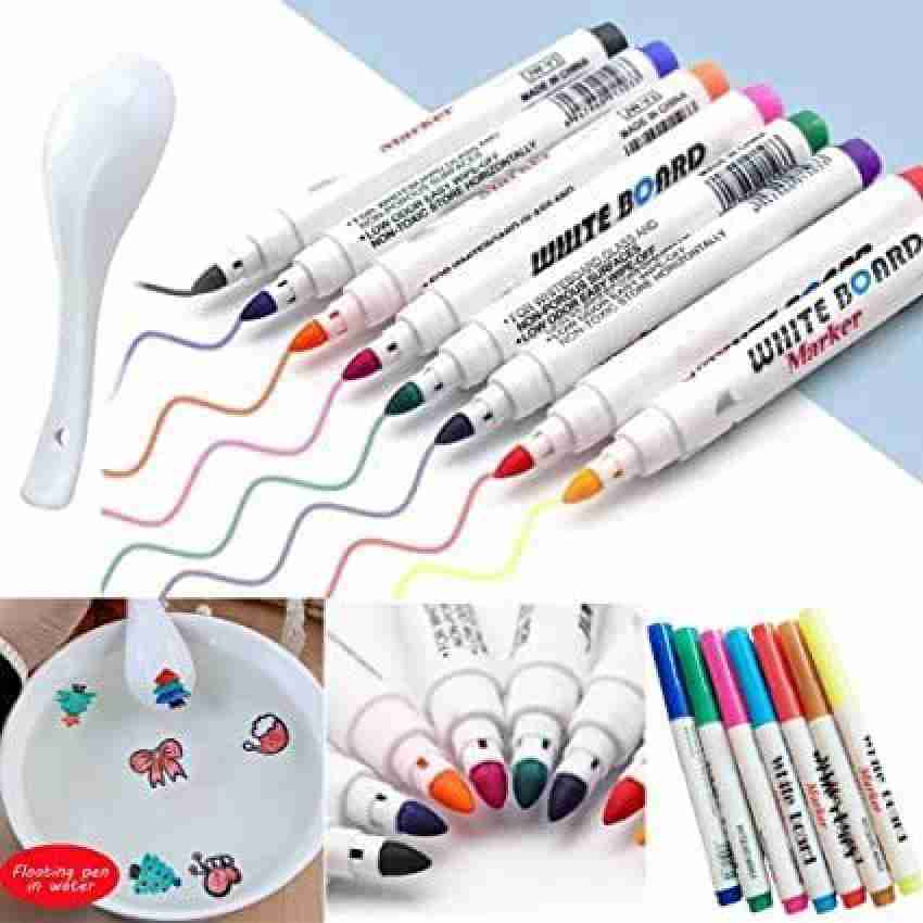 12pcs Water Doodle Pens With Magic Floating Function For Kids, Erasable  Whiteboard Pens.
