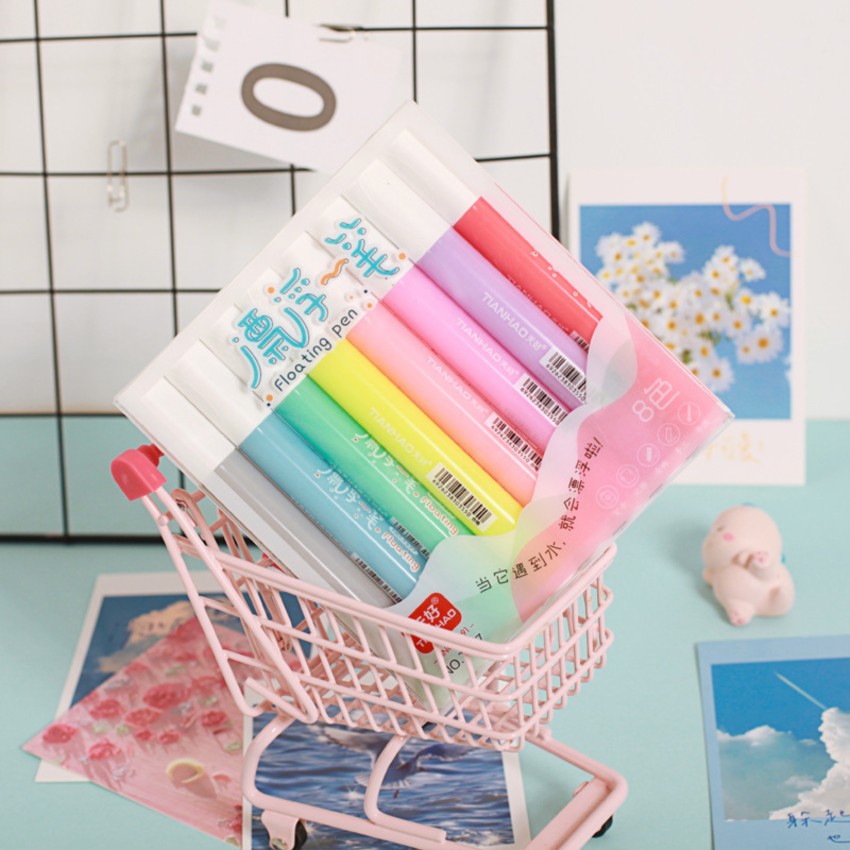  EXTRAPOSH 8 Colors Doodle Pen Children's Colorful Marker Pen  Magical Water Painting Pen Easy -to-Wipe Dry Erase Whiteboared Pen Doodle  Water Floating Pen, Water Writing Mat Pen Doodle Pen : Toys