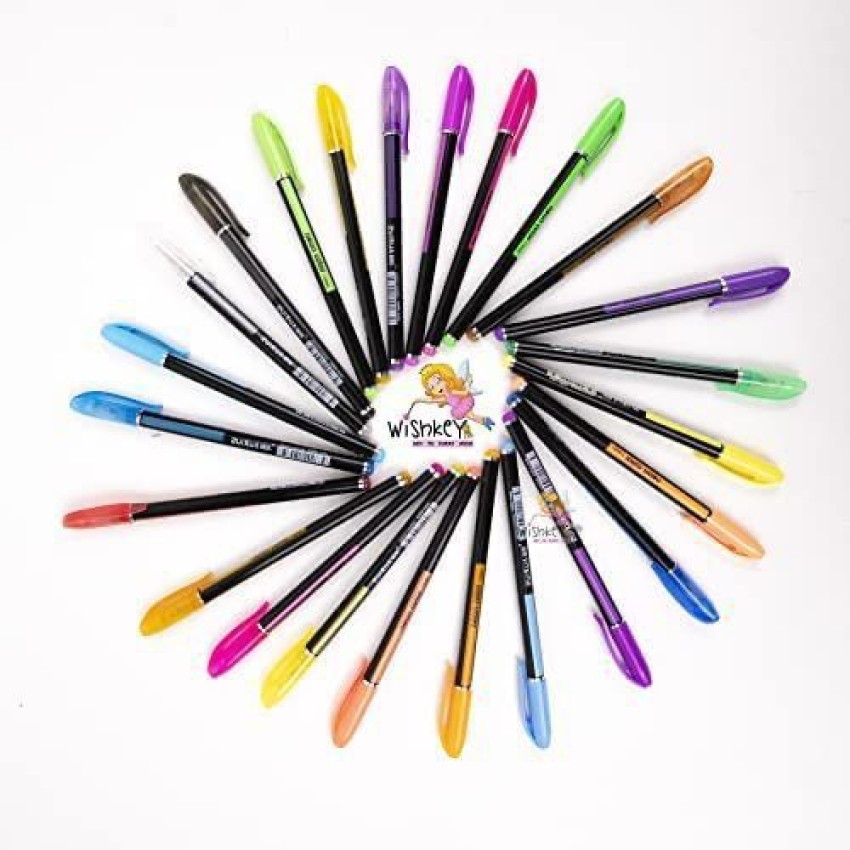Flipkartcom  D INSTA ROCK Highlighter Metal Glitter and Pastel Neon Gel  Pen neon gel pen A pulse perfect neon pen Nib Sketch Pens 