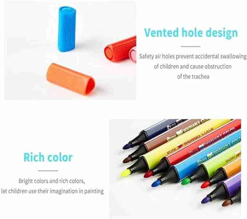 chahat Enterprise Colour sketch pen (48 sketchpen set) Fine  Angular Nib Sketch Pen with Washable Ink - WASHABLE WATERCOLOR PEN