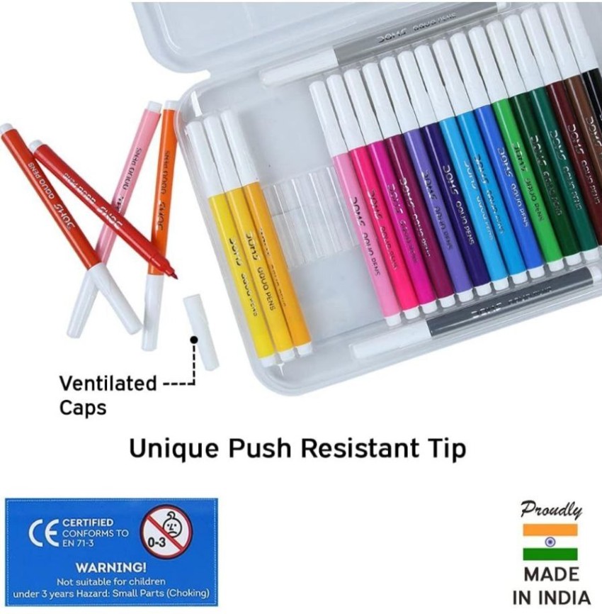 Pulsbery Felt Tip Nib Sketch Pens (Set of 24, Multicolor) - Felt Tip Nib  Sketch Pens (Set of 24, Multicolor) . Buy Sketch pen for kids toys in  India. shop for Pulsbery