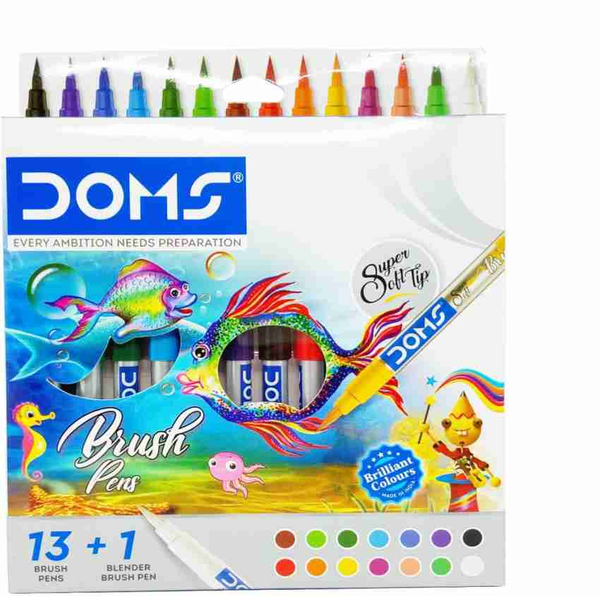 Doms Brush Pen Set of 13 + 1 Blending Brush Pen – Adriti's Home