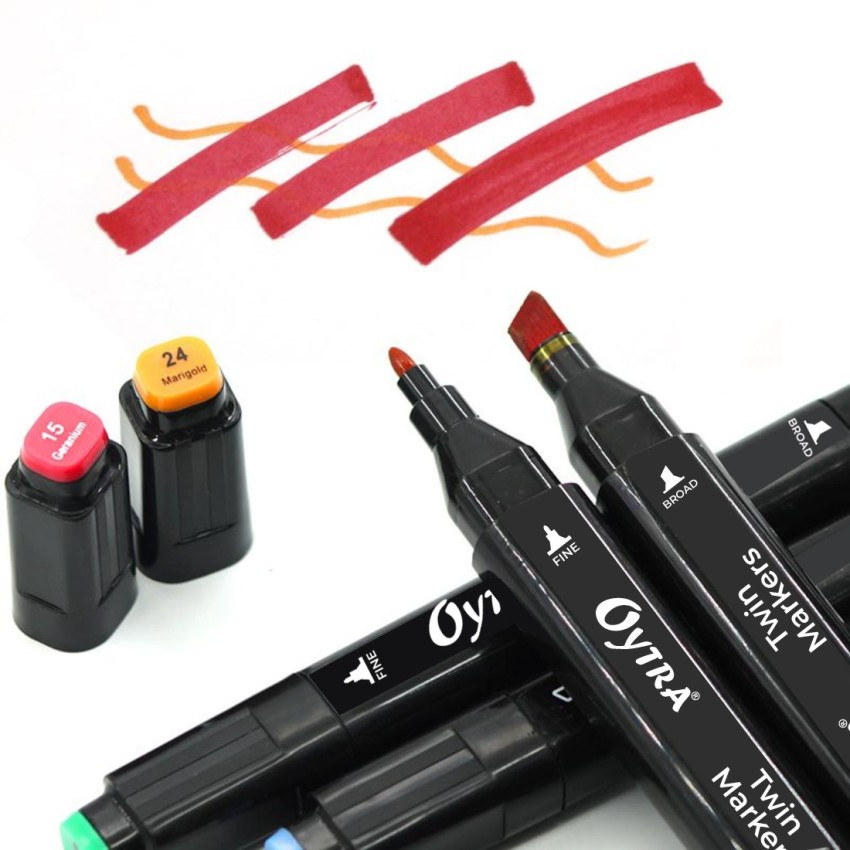 OYTRA 12 Dual tip marker Nib Sketch Pens - Alcohol  