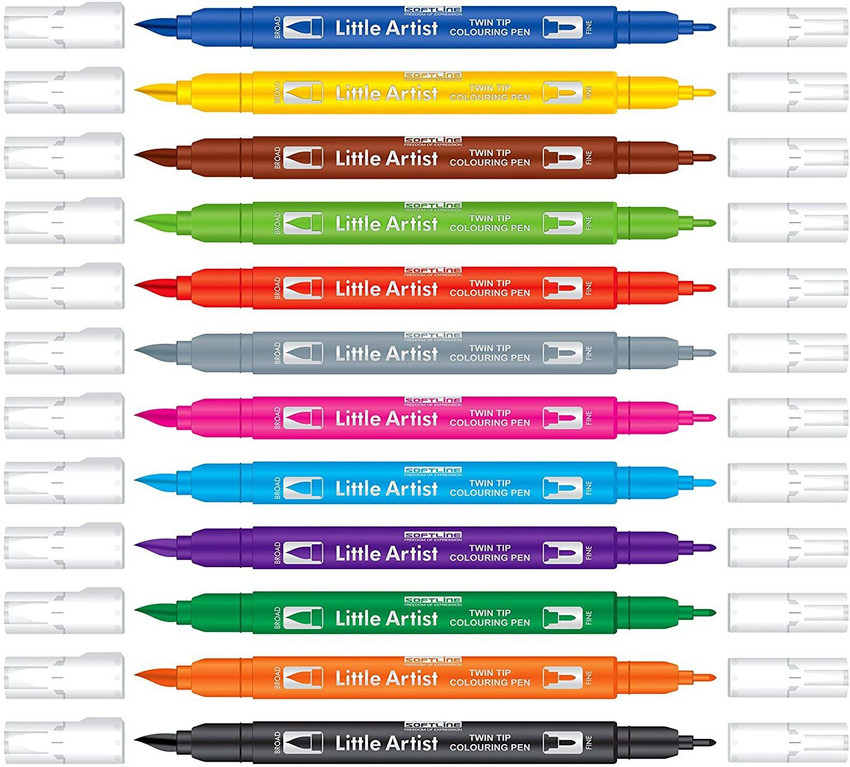 ADD Little Artist Twin Tip Brush Pen 12 Set – StatMo.in – the largest  online Stationery Store