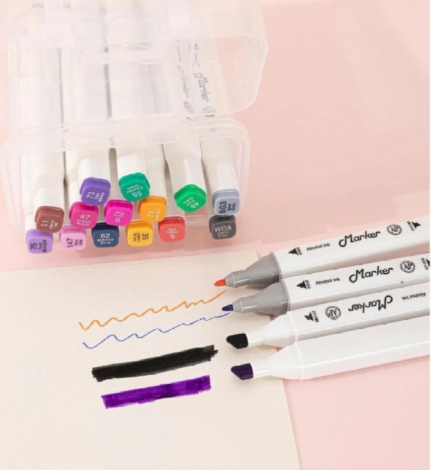 kayru Marker Pen Graphic, Permanent Marker Pens 48 Colors  Sketch Marker Sketch Pens Nib Nib Sketch Pens - SKETCH PEN, MARKER PEN