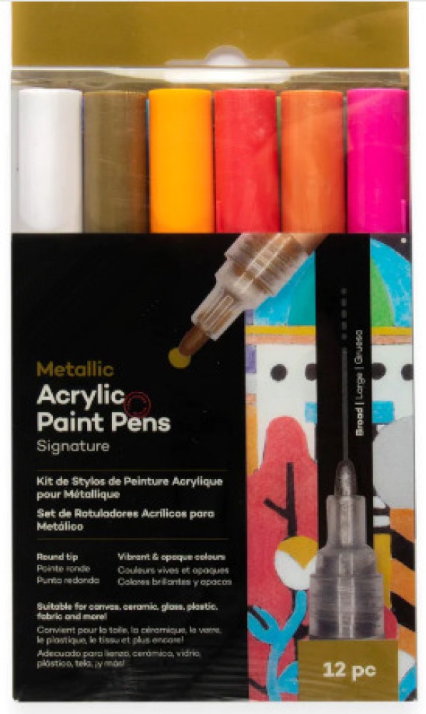 Flipkartcom  Levin STA Acrylic Paint Marker Pens 24 Colors Medium Point  Tip Art Markers for DIY Glass Ceramic Rock Wood Canvas Metal Fabric  Highly Pigmented Acrylic Pens  acrylic marker